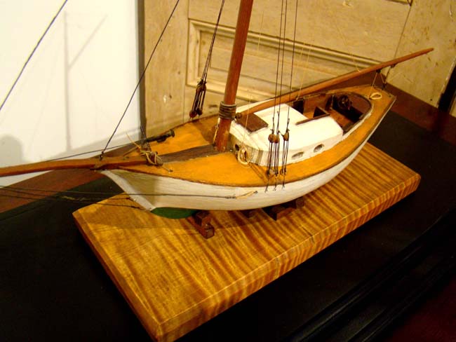 A charming scratch built model circa 1920 of a "Friendship Sloop" — image 4